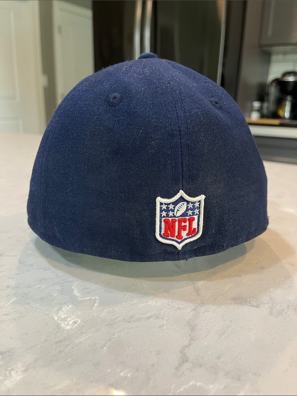 New Era Navy Blue New England Patriots Fitted Hat - Picture 2 of 4